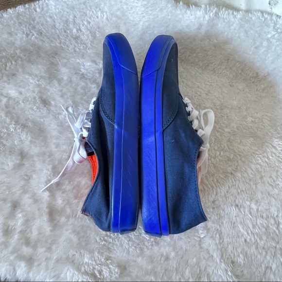 Sperry Topsider X Jack Spade New York Collab Navy Blue Orange Mens Size 9M. - Picture 7 of 10